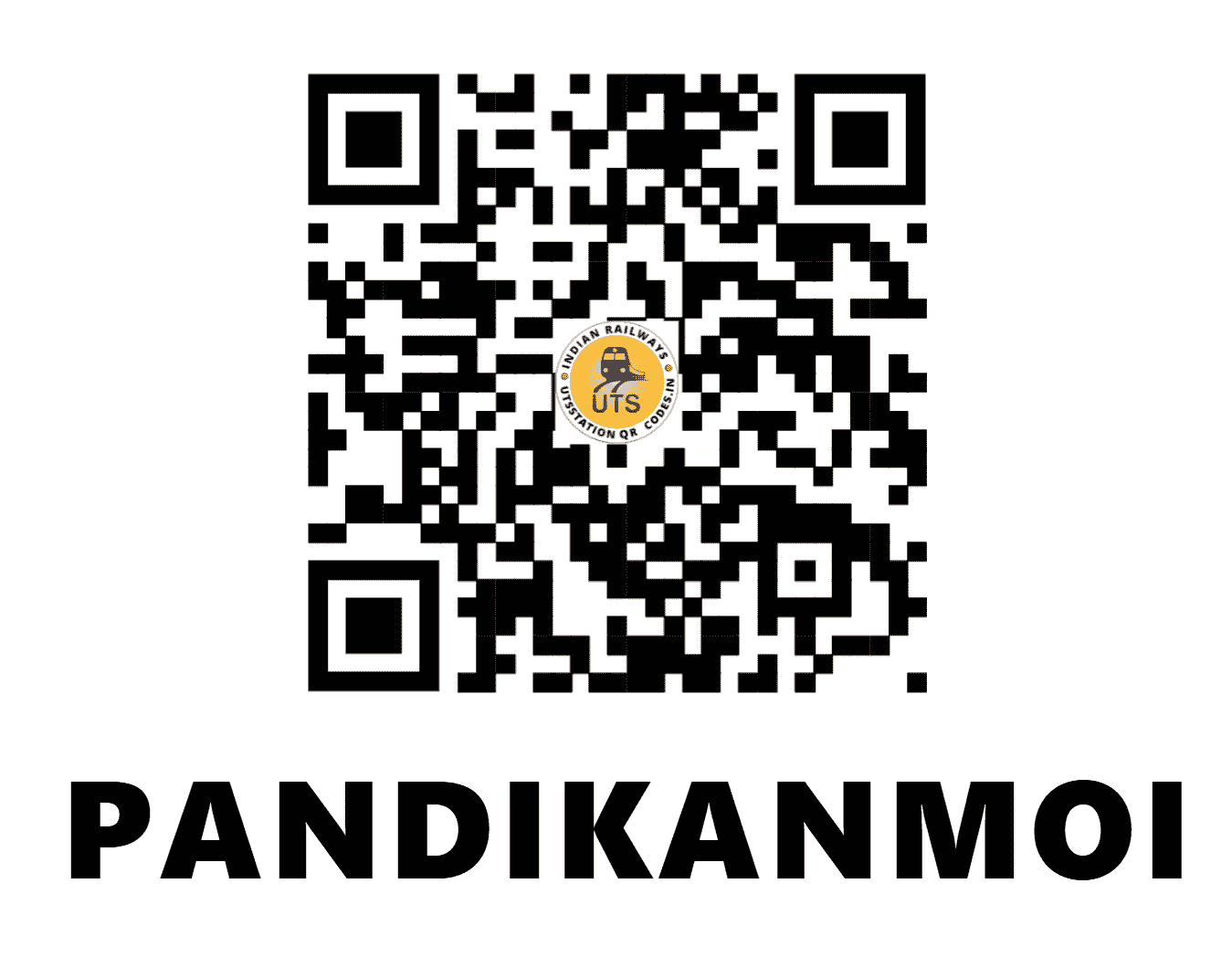 UTS QR Code for PANDIKANMOI - PDM (SR - TAMIL NADU)